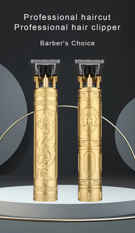 T9 Vintage Electric Hair Trimmer for Men – Rechargeable & Stylish