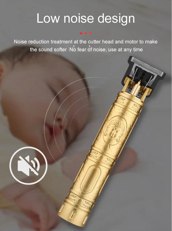 T9 Vintage Electric Hair Trimmer for Men – Rechargeable & Stylish